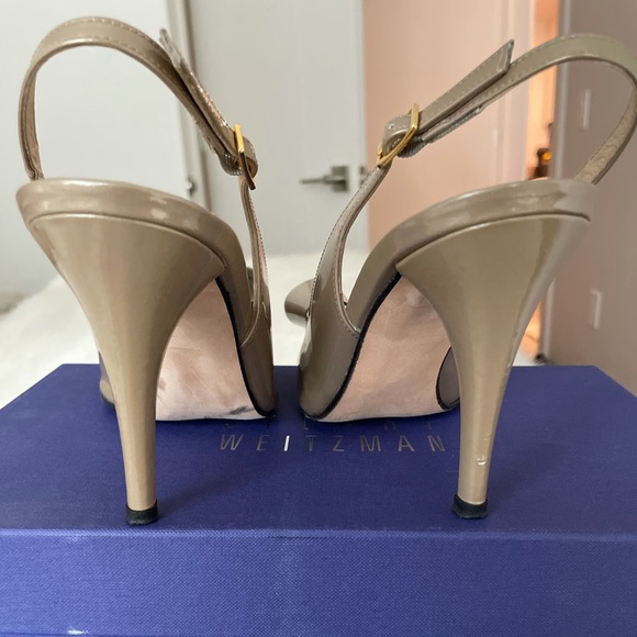 Stuart Weitzman Bow Peep Toe Heels - Picture 5 of 5